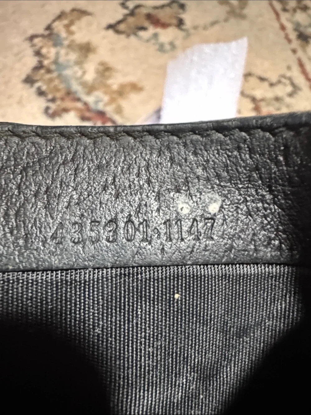 Gucci Black Leather Card Sleeve with Money Clip  WELL LOVED AND USED